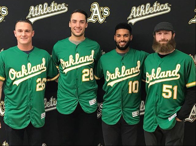 green a's jersey